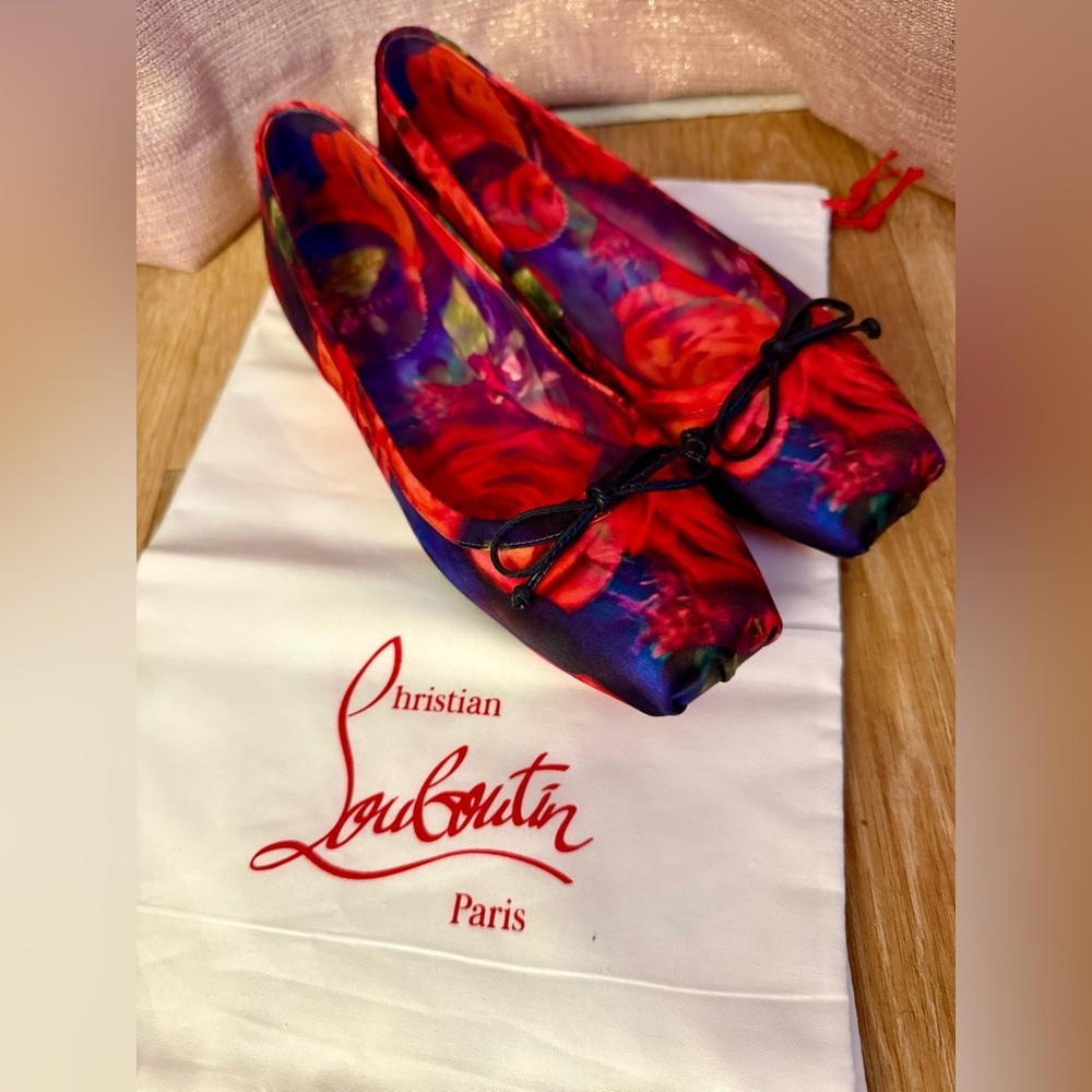 Christian Louboutin Multicolor Floral Flats